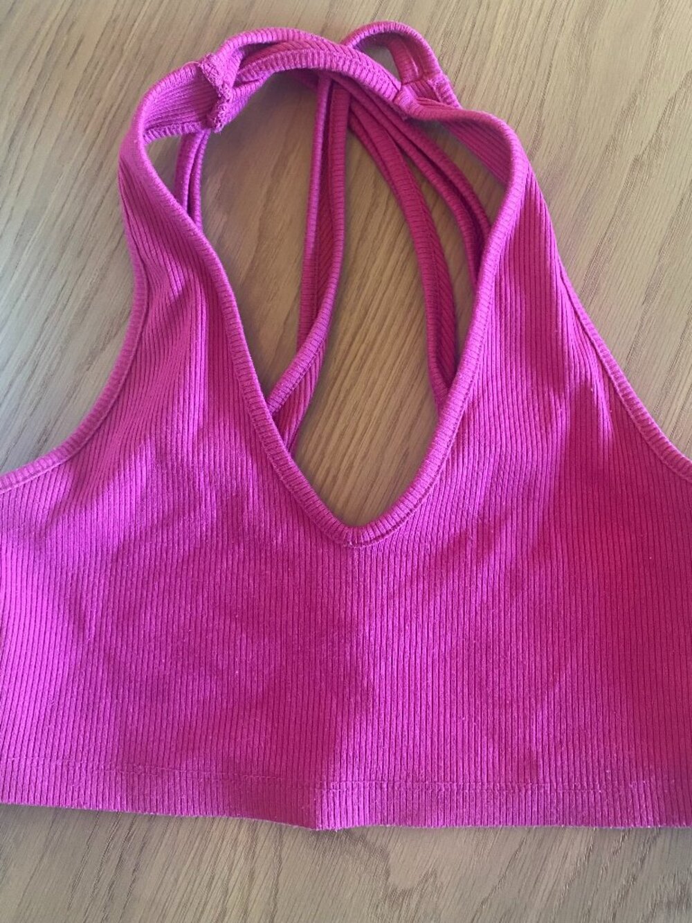 Urban Outfitters pink crop top